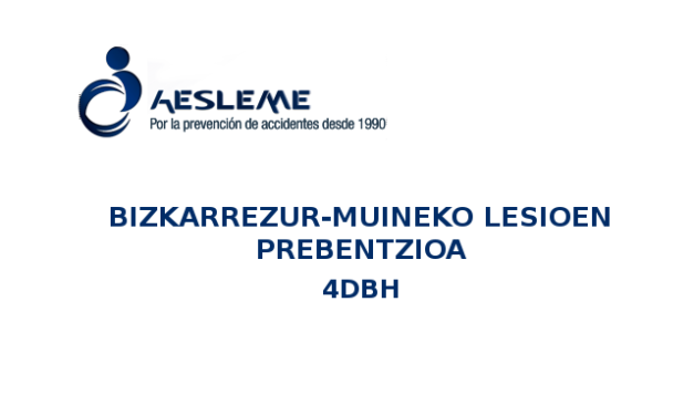 OCTUBRE – 4DBH CHARLA PREVENCIÓN DE LESIONES MEDULARES