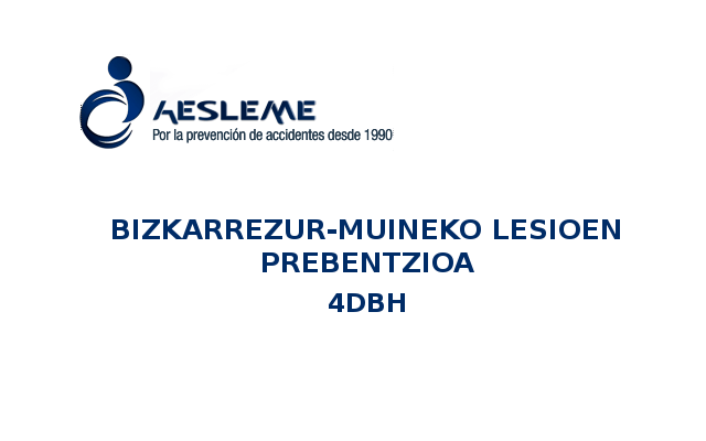 OCTUBRE – 4DBH CHARLA PREVENCIÓN DE LESIONES MEDULARES