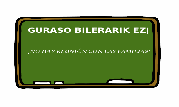 Suspensión de las reuniones de orientación con las familias