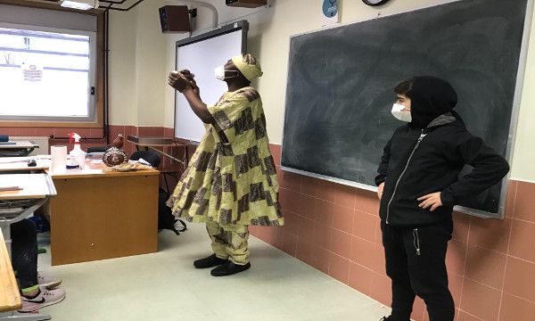 Le conteur Samuel Mountoumnjou nous a rendu visite
