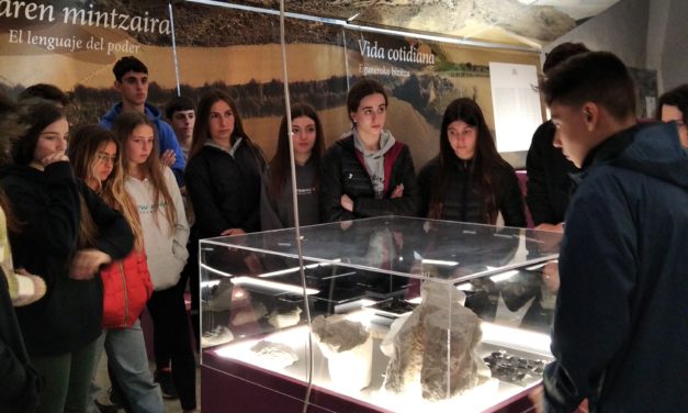 Salida al asentamiento de los vascones de Santa Criz (alumnos de Latín  de 4º ESO)