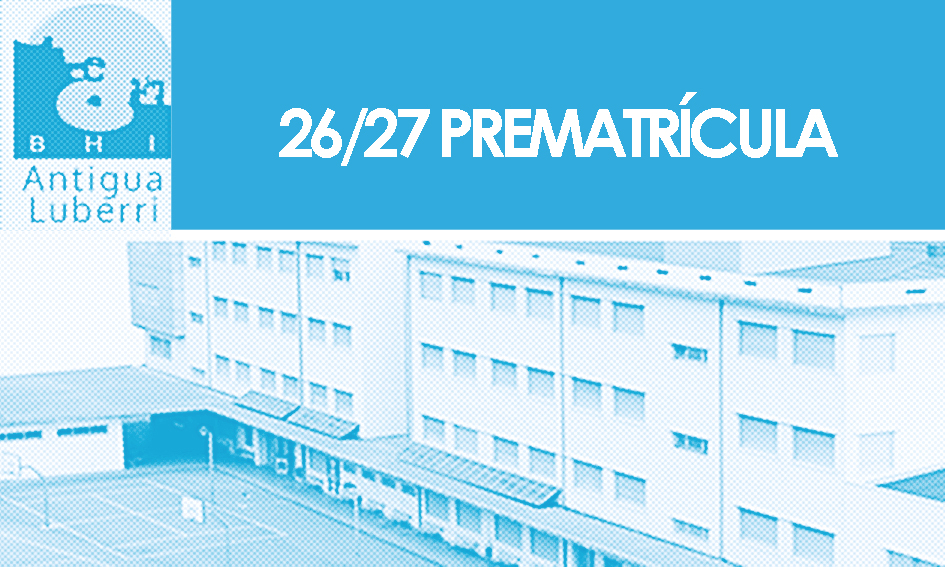 Prematrícula para el curso 26/27